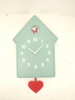 Horloge murale unique et moderne en forme de nichoir à oiseaux avec pendule en forme de cerf, décoration murale pour la maison, salon, chambre, cuisine