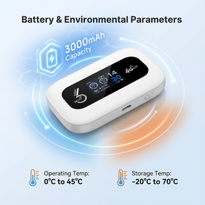 เราเตอร์ USB <span class=keywords><strong>4G</strong></span> LTE แบบพกพา ความเร็ว 150mbps แบตเตอรี่ 3000mAh ฮอตสปอตไร้สาย 2.4GHz มินิไวไฟ ช่องใส่ซิมการ์ด ไฟร์วอลล์ VoIP สำหรับใช้งานนอกสถานที่ - Product Image 6