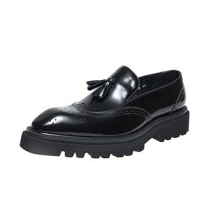 Chaussures habillées de luxe pour hommes en cuir véritable 2025 – Style professionnel avec boucle personnalisée – Qualité supérieure - Product Image 5