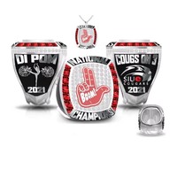 Bague de Vainqueur de Ligue Personnalisée 2026 – Logo et Texte Gravés sur Mesure – Bijou Commémoratif en Alliage pour Trophée et Récompense