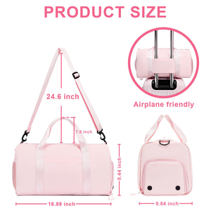 Women Multifunctional Travel Overnight <b>Bag</b> <b>Weekender</b> Water Resistant Gym <b>Bag</b> with Shoes Compartment - Product Image 3