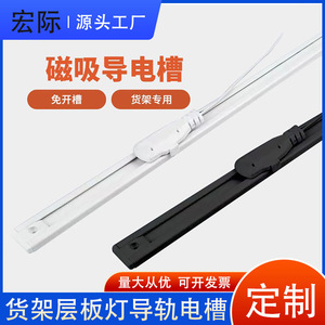 Magnetic LED Strip Guide Rail Slot 18mm Width IP43 Protection For Supermarket Shelves <b>Display</b> <b>Cases</b> - Product Image 5
