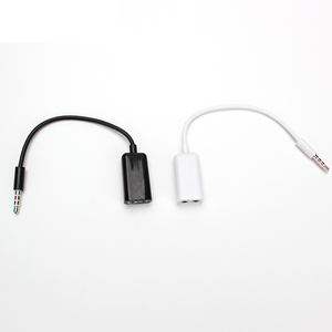 Buena calidad 4 polos 3,5mm enchufe macho a dos 3,5mm hembra 1 a 2 Teléfono Móvil Inteligente MP3 auricular Aux Cables Cable <span class=keywords><strong>convertidor</strong></span> <span class=keywords><strong>de</strong></span> <span class=keywords><strong>Audio</strong></span> - Product Image 4