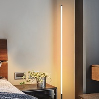 Lampadaire LED moderne et minimaliste en PVC pour salon, chambre à coucher, chevet, protection des yeux, hauteur réglable, abat-jour en fer