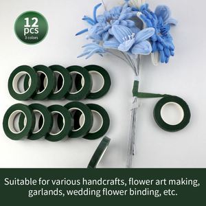 Cinta Floral Esencial Verde de 30 Yardas, Set de 3 Tonos Más Populares para Envolver Flores sin Costuras y Manualidades con Limpiapipas - Product Image 5