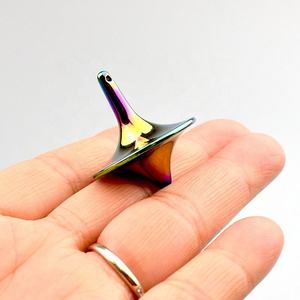 Toupie de précision en alliage de zinc, finition brillante, usinée avec précision, jouet gyroscopique en métal, cadeau vintage, gyroscope totem - Product Image 4