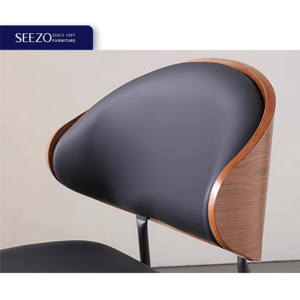 2025 ब्लैक गोल्ड लाइट लक्जरी ठोस लकड़ी डाइनिंग चेयर ओक ठोस अखरोट समय वाणिज्यिक रेस्तरां भोजन कुर्सियां बिक्री के लिए - Product Image 2