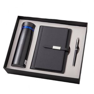 Cute A5 PU Leather Diary in Luxury Style with USB Notebook Graph Organizer Gift Set Corporate Gifts in <b>Pen</b> Colors Inside <b>Box</b> - Product Image 1