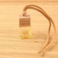 Bouteille de parfum en verre rechargeable de 8 ml à suspendre pour voiture, diffuseur suspendu, flacon vide pour aromathérapie