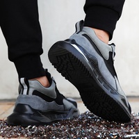 Chaussures de sécurité Guyisa, best-seller, pas chères, de haute qualité, pour le travail et le sport, avec embout en acier, grandes tailles 48, chaussures de sécurité tendance pour hommes