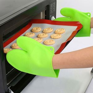 Produits de cuisine, gants de four résistants à la chaleur, gants en silicone pour la cuisine, gants en caoutchouc pour la cuisine, pour cuisiner et faire cuire - Product Image 3