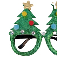 Individuelle Logo-Weihnachtsdekoration Brillen für Kinder Lustige Feiertagsparty-Brillen Kinder Neujahrs-Party-Zubehör