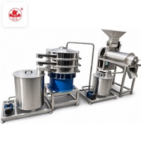 Complete productielijn voor natuurlijk sap, inclusief machine voor de verwerking van passievruchtensap, geschikt voor kleine bedrijven.