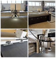 Machine de découpe industrielle de tissus CNC à couteau oscillant pour tissus enduits de PVC, portes à grande vitesse et rideaux industriels