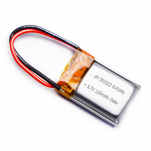 Batería de estado sólido con bolsa personalizada 551522 3,7 V 110mAh para reloj y dispositivo bucal de cuidado personal sónico-Marca JH 12 meses de garantía - Product Image 1