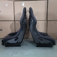 Sièges Baquets de Course EDDY en Fibre de Carbone avec Motif Pied-de-Poule pour VW Golf R GTI MK3 MK4 MK5 MK6 MK7 MK8 Pépita Confetti