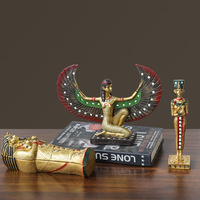 Résine personnalisée traditionnelle ancienne egypte Collection Souvenir cadeaux cléopâtre pharaon Statue décoration de la maison