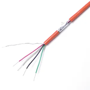 Shield/Unshielded Signal Cable Extra orange PVC Jacket Tinned copper conductor 4*0.12mm 4*0.15mm 4*0.5mm