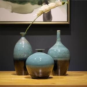 Venta al por mayor de jarrón de cerámica de lujo Chinoiserie jarrón gradiente rampa jarrón de cerámica - Product Image 6