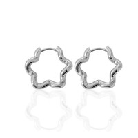 Boucles d'oreilles géométriques en forme de fleur, mode polyvalente, style simple et original, cadeau pour femme, pour les fêtes et le quotidien, bijoux