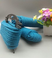 Corde tressée DIY 7 mm à huit brins, en jute et chanvre épais, avec âme colorée, pour vêtements et chapeaux tissés à la main, à nouer