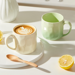 Nuevo Diseño Profesional, Taza de Porcelana Reutilizable con Gradiente de Alta Estética, Tema de Desayuno para Parejas, Regalos Empresariales - Product Image 6