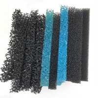 Éponge en polyuréthane à rembourrage biologique 15 PPI, cellules ouvertes réticulées, écologique, pour le traitement des eaux usées de salle de bain, mousse filtrante pour l'eau