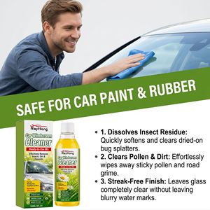 Limpiador <span class=keywords><strong>de</strong></span> Faros y Parabrisas para Auto RayHong 120ml, Elimina Insectos, Suciedad, Polen y Residuos, Líquido <span class=keywords><strong>de</strong></span> Limpieza para Auto sin Residuos - Product Image 4