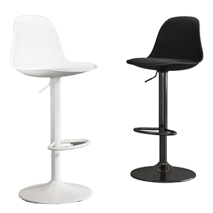 Modern Kitchen Restaurant Chairs High Bar <strong>Stool</strong> Chair with Swivel <strong>Height</strong> <strong>Adjustable</strong> Metal Table Dining Counter <strong>Stools</strong> - Product Image 1