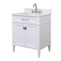 Benne basculante simple pour lavabo blanc de style moderne pour armoire de salle de bain et commode