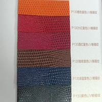 Papier en cuir teint texturé crocodile à motif de grille à fibres longues pour la reliure