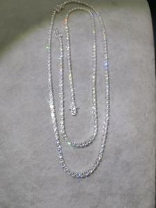 Su misura 925 sterling silver 3A CZ di Zircon tennis Collana per Le Donne - Product Image 5