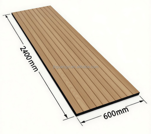 Paneles de Pared Acústicos de Madera de Roble, Diseño Moderno, Chapa de Madera, Akupanels, Insonorizantes, para Decoración de Sala de Estar, APK011 - Product Image 5
