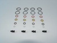 4X (04-06 BEW) Kit segel injektor bahan bakar (x4) 1417010997 penyegel nosel injeksi kualitas asli