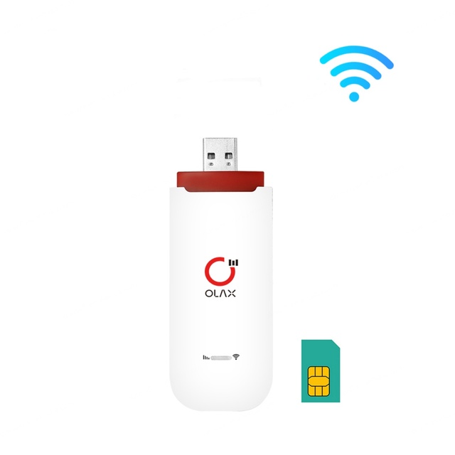 Olax U90 4g Dongle Europe Version 150mbps USB Wifi Dongle for Camper Van Sim Card Slot Cat4 Dongle with Antennas Ports Firewall