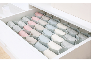 Organizadores de Cajones de Plástico con Diseño de Panal para Ropa Interior, Calcetines, Sujetadores y Corbatas - Product Image 3