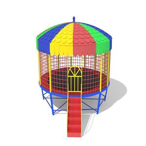 Kinder Mini Indoor Trampolin mit Dach - Product Image 1