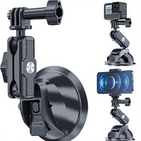 Support de téléphone pour voiture TELESIN avec ventouse pour pare-brise, fenêtre, tableau de bord, bateau, véhicules - Compatible avec les caméras Osmo Insta360