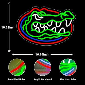 Letrero Luminoso LED de Neón del Equipo de Baloncesto Florida Gators, Alimentado por USB, Multicolor, Decoración de Pared para Dormitorio, Sala de Juegos, Tiendas, Edificios - Product Image 2