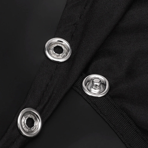 Cape de coiffure d'été avec fermeture en silicone et bouton en métal cape de coupe de cheveux imperméable - Product Image 5