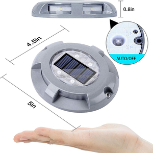 Luz Solar Led <span class=keywords><strong>para</strong></span> exteriores IP68, lámpara de jardín, cubierta de escalera, suelo impermeable, camino de entrada, muelle de patio, marcadores de carretera, luces de perno solares - Product Image 3