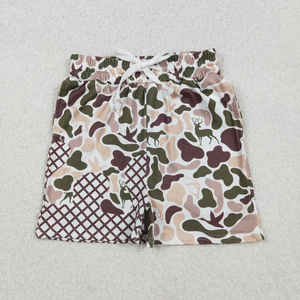 Shorts d'été décontractés pour bébés garçons, respirants, imprimé camouflage crème glacée, taille élastique avec cordon de serrage, vente en gros - Product Image 4
