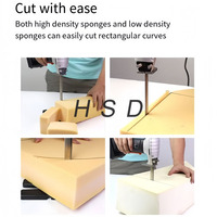 Scie à ruban verticale électrique à grande vitesse pour la découpe de mousse, de panneaux de mousse, de caoutchouc et de matériaux en mousse plastique souple
