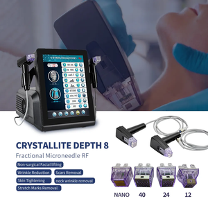 Appareil de rajeunissement cutané par radiofréquence et micro-aiguilles avec 6 embouts pour le rajeunissement de la peau, l'élimination de l'acné et des rides - Product Image 5