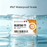 Registrador de Temperatura Inalámbrico Bluetooth Desechable, Registrador de Datos para Logística de Cadena de Frío, Envío de Productos Frescos