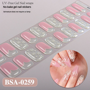 Tiras de Gel para Uñas sin UV, Adhesivos de Gel Semicurados sin Necesidad de Horno, Tiras de Manicura de Larga Duración para Arte de Uñas DIY - Product Image 4