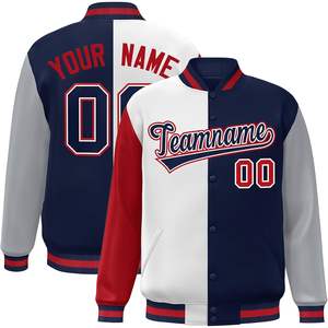 2025 chaqueta universitaria de moda personalizada para hombre, Bomer de béisbol con letras informales, cierre con cremallera, capucha, nombre cosido, número, Logo XS - Product Image 2