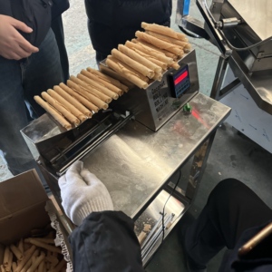 Заводская поставка, машина для производства яичных рулетов, русская машина для изготовления рулетов, регулируемый размер, толщина вафель, машина для печенья - Product Image 3