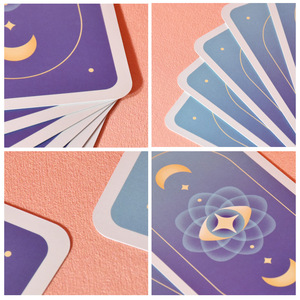 <span class=keywords><strong>Cartas</strong></span> de <span class=keywords><strong>Tarot</strong></span> con Logotipo Personalizado, Papel de Alta Calidad con Núcleo Negro de 310 g/m², Impresas por Ambos Lados, con Caja, para Venta al Por Mayor - Product Image 6