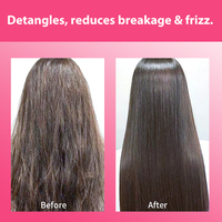 Vente directe Spray de brillance Huile de noix de coco Produits de soin des cheveux Brume de cheveux Parfum Hydratant Après-shampooing démêlant Spray